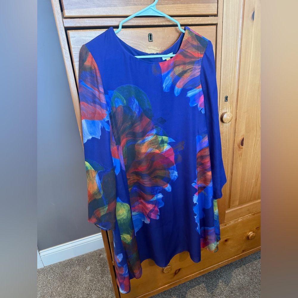 Leifsdottir swing dress, floral, like new, Anthropologie, Medium